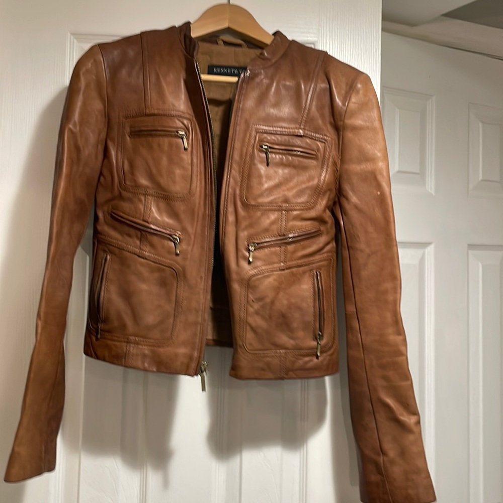 Authentic Kenneth Cole New York leather Jacket!!